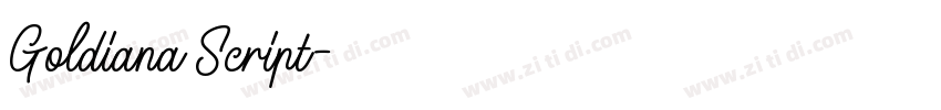 Goldiana Script字体转换